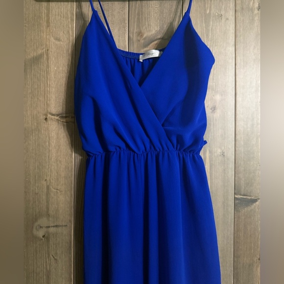 Pants - Elegant Cobalt Blue Jumpsuit